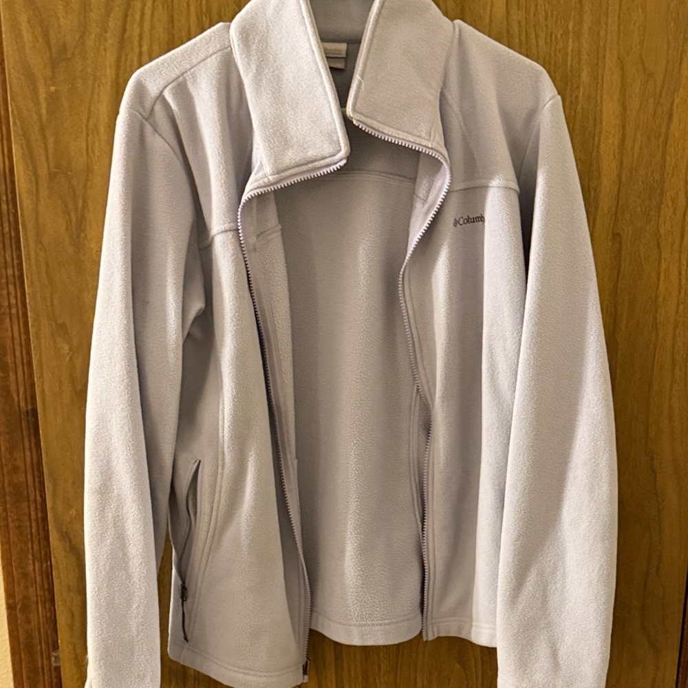 Columbia lavender zip up jacket used size extra large
